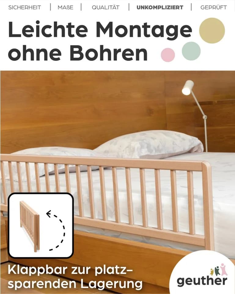 Geuther Bettschutzgitter Massivholz - Bild 5