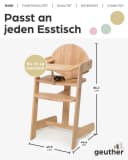 Geuther Kinderstuhl Filou UP Massivholz Braun mitwachsend Bild 1
