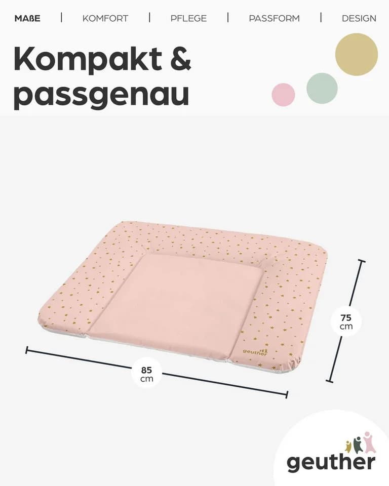 Geuther Wickelauflage Lena Rosa Modern