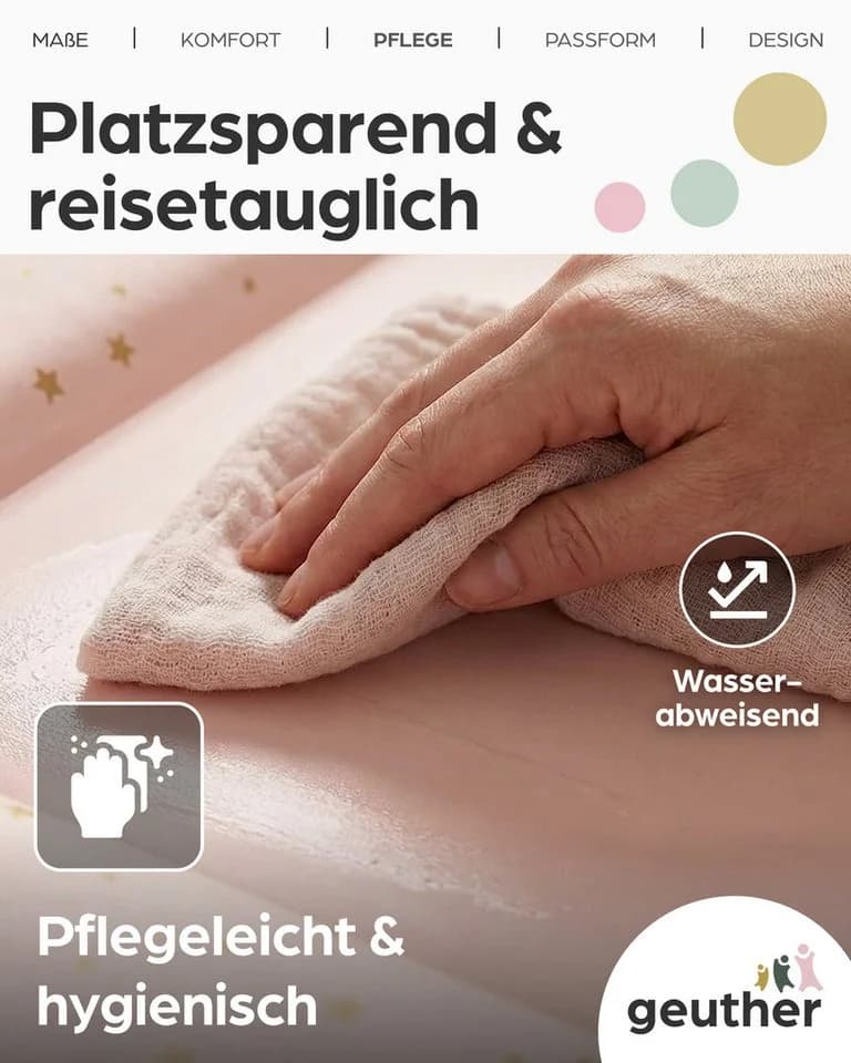 Geuther Wickelauflage Lena Rosa Modern - Bild 3
