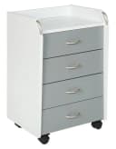 Inter Link Rollcontainer Rollkommode Schreibtischschrank Grau Silber Bild 1