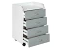 Inter Link Rollcontainer Rollkommode Schreibtischschrank Grau Silber Bild 3