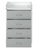 Inter Link Rollcontainer Rollkommode Schreibtischschrank Grau Silber Bild 4