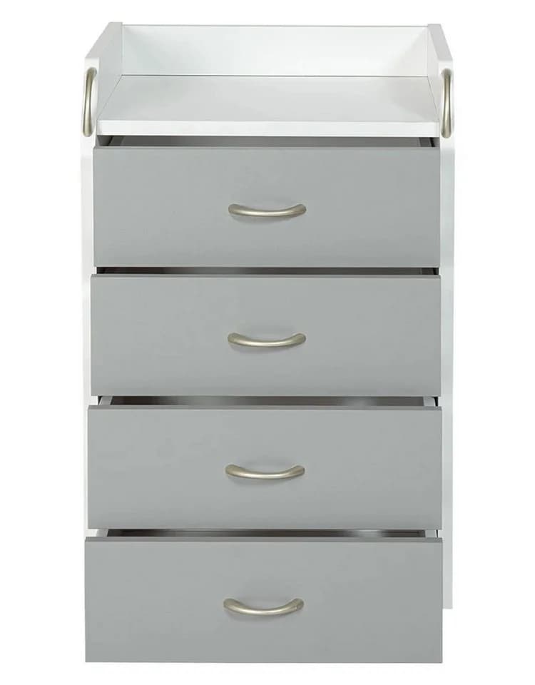 Inter Link Rollcontainer Rollkommode Schreibtischschrank Grau Silber - Bild 4