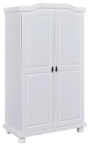 Mid.you Drehtürenschrank Interlink Hedda Weiß Massivholz Landhausstil Bild 1