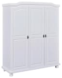 Mid.you Drehtürenschrank Bastian Weiß Massivholz Landhausstil Bild 1