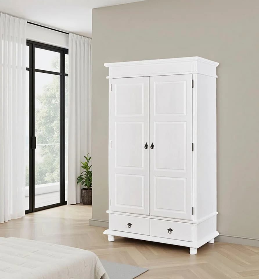 Mid.you Drehtürenschrank Interlink Danz Weiß Kiefer - Bild 4
