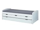 Inter Link Funktionsbett Ulli Weiß Massivholz mit Schubladen Bild 5