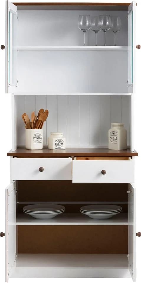 Buffet INTER LINK Westerland Weiß Natur 90cm Breite - Bild 5