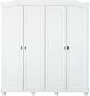Inter Link Kleiderschrank Isny Weiß Landhausstil Massivholz Bild 2