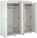Inter Link Kleiderschrank Isny Weiß Landhausstil Massivholz Bild 5