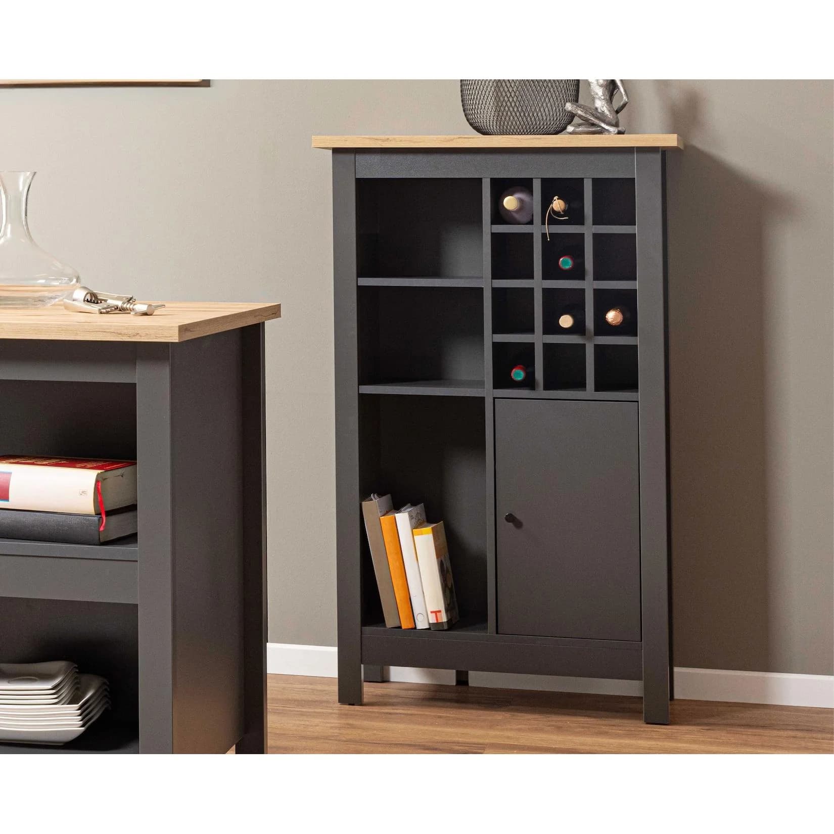 Inter Link Highboard Julina Anthrazit Sideboard Kommode