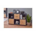 Livetastic Kommode Anthrazit Eiche Artisan Metall 2 Schubladen Bild 1