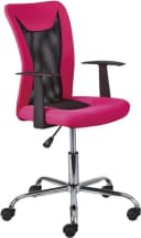 Inter Link Jugenddrehstuhl DONNY Mesh Pink mit Armlehnen Bild 2