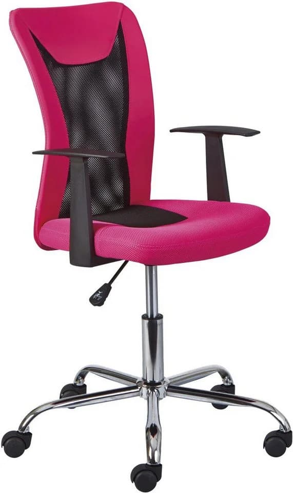 Inter Link Jugenddrehstuhl DONNY Mesh Pink mit Armlehnen - Bild 2