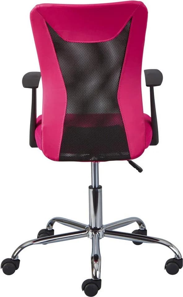 Inter Link Jugenddrehstuhl DONNY Mesh Pink mit Armlehnen - Bild 3