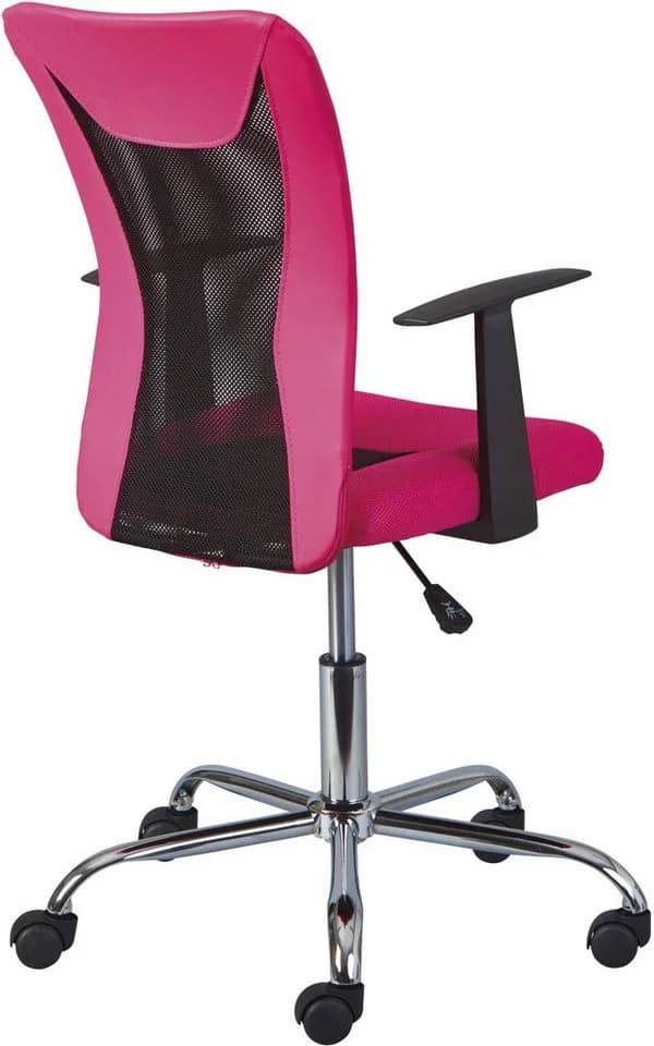 Inter Link Jugenddrehstuhl DONNY Mesh Pink mit Armlehnen - Bild 4