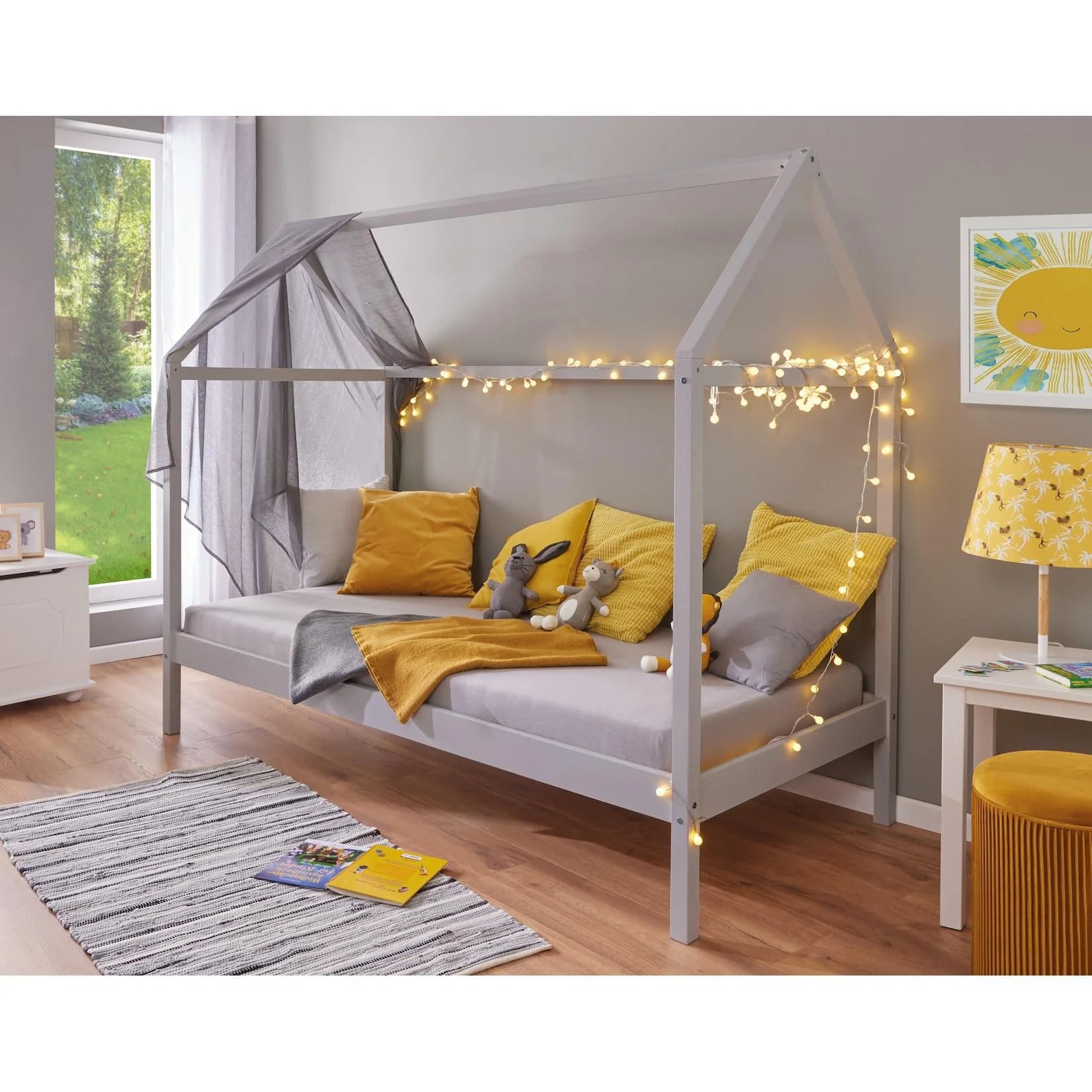 Hausbett INTER LINK Grau Massivholz Kiefer