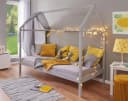 Hausbett INTER LINK Grau Massivholz Kiefer Bild 2