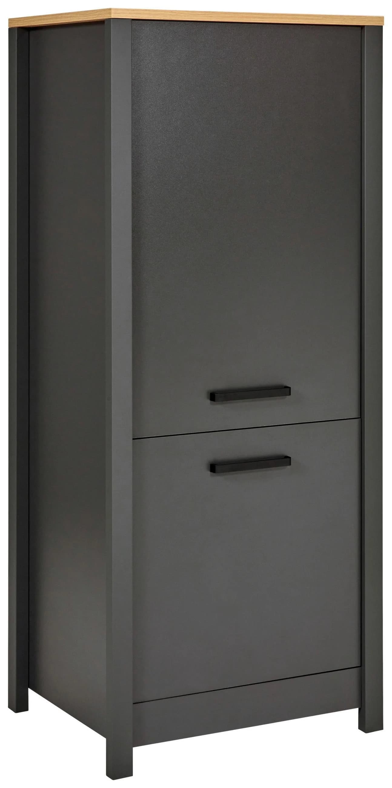 Kühlumbauschrank INTER LINK "Geräteschrank Veneto" Anthrazit Soft-Close