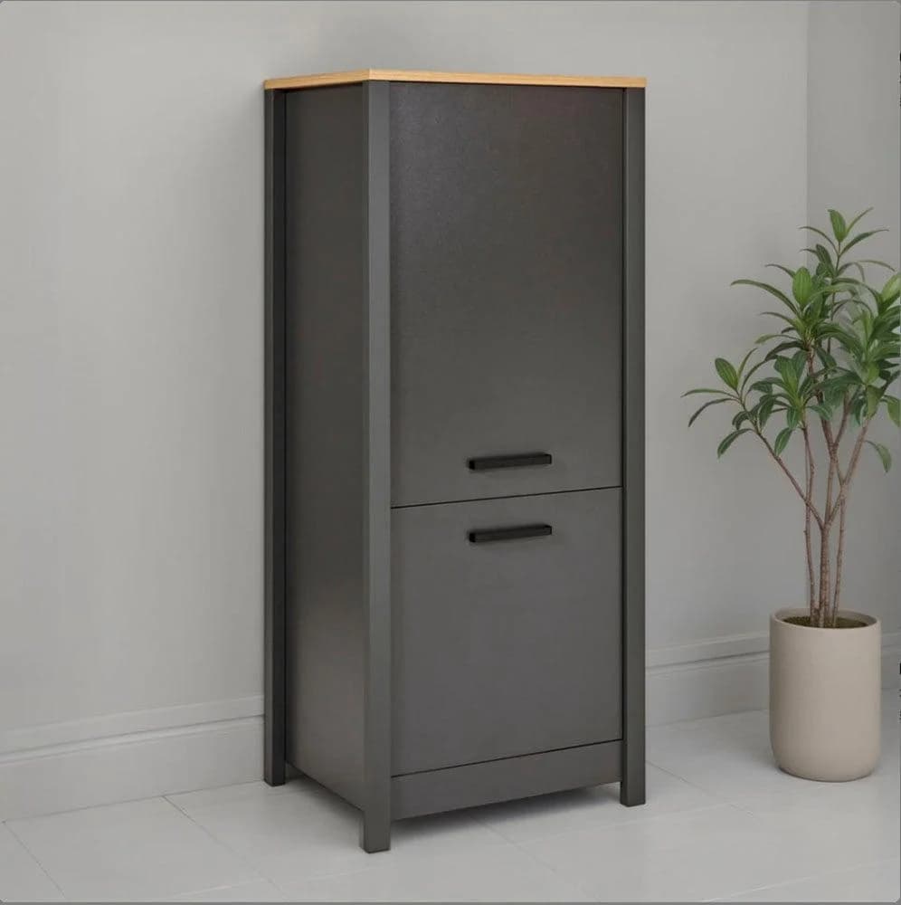 Kühlumbauschrank INTER LINK "Geräteschrank Veneto" Anthrazit Soft-Close - Bild 2