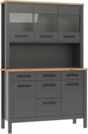 home24 Buffet Aalborg Anthrazit Eiche Artisan 5 Schubladen Bild 1
