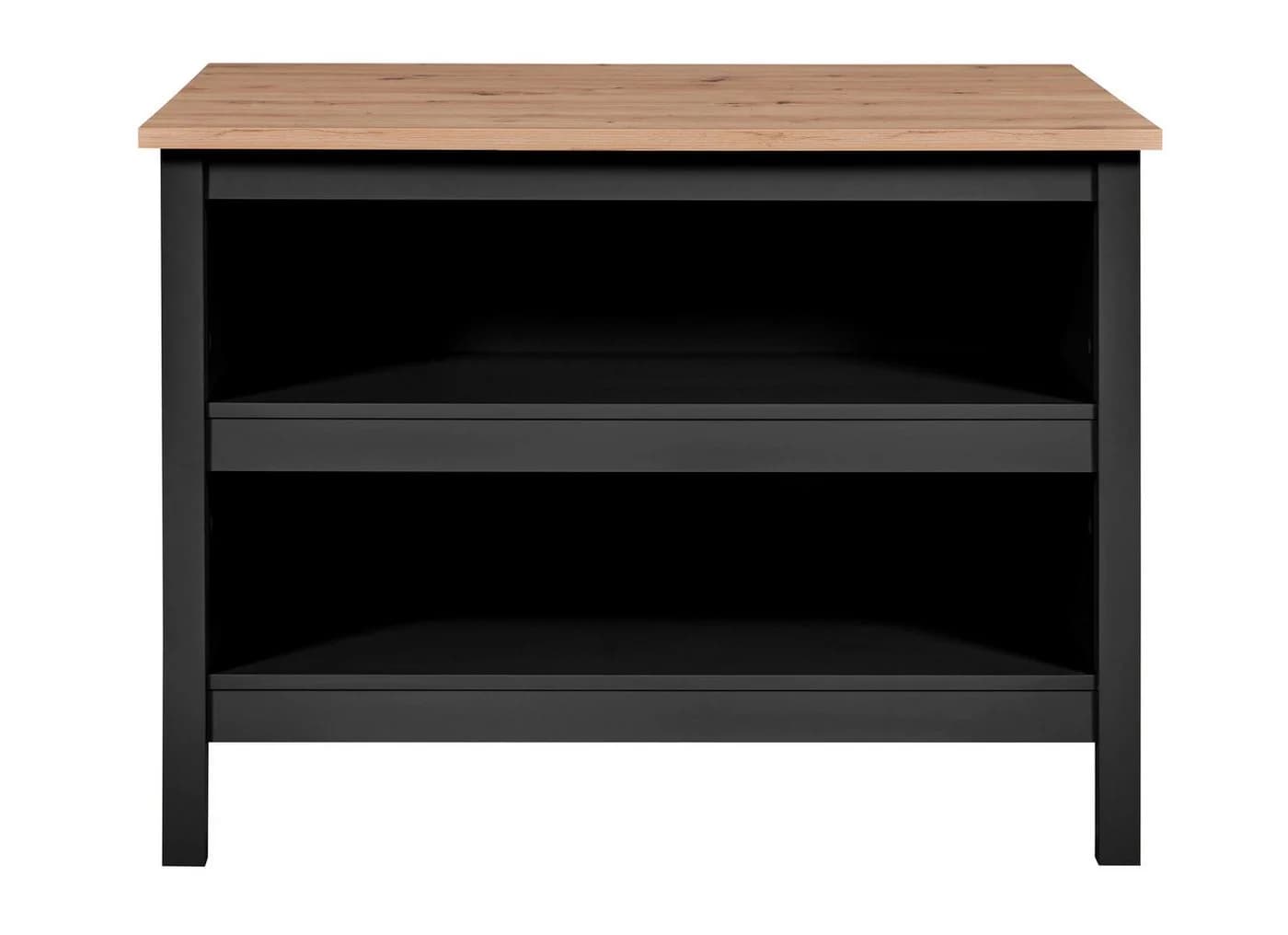 Mid.you Kücheninsel Julina Schwarz Holz Bartisch