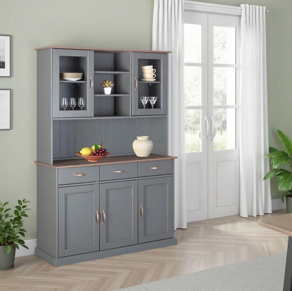 Inter Link Buffet Luzern Landhausstil Geschirrschrank Braun/Gr - Bild 2