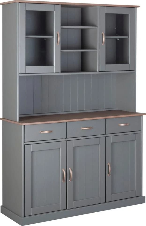Inter Link Buffet Luzern Landhausstil Geschirrschrank Braun/Gr - Bild 3