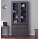 Buffet INTER LINK Weiß Massivholz mit Glastüren Bild 1