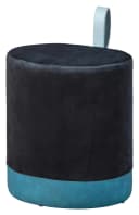 Hocker Osane Inter Link Schwarz Samtvelours Bild 2
