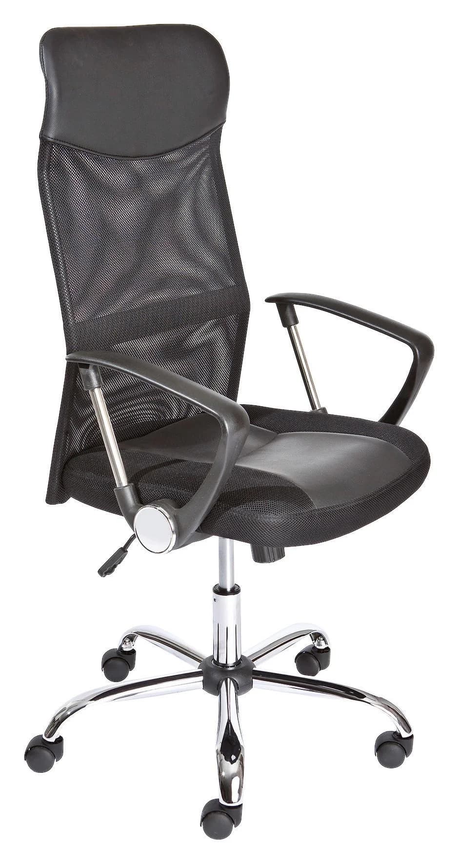 INTER LINK Drehstuhl Torino Schwarz mit ergonomischer Rückenlehne - Bild 2