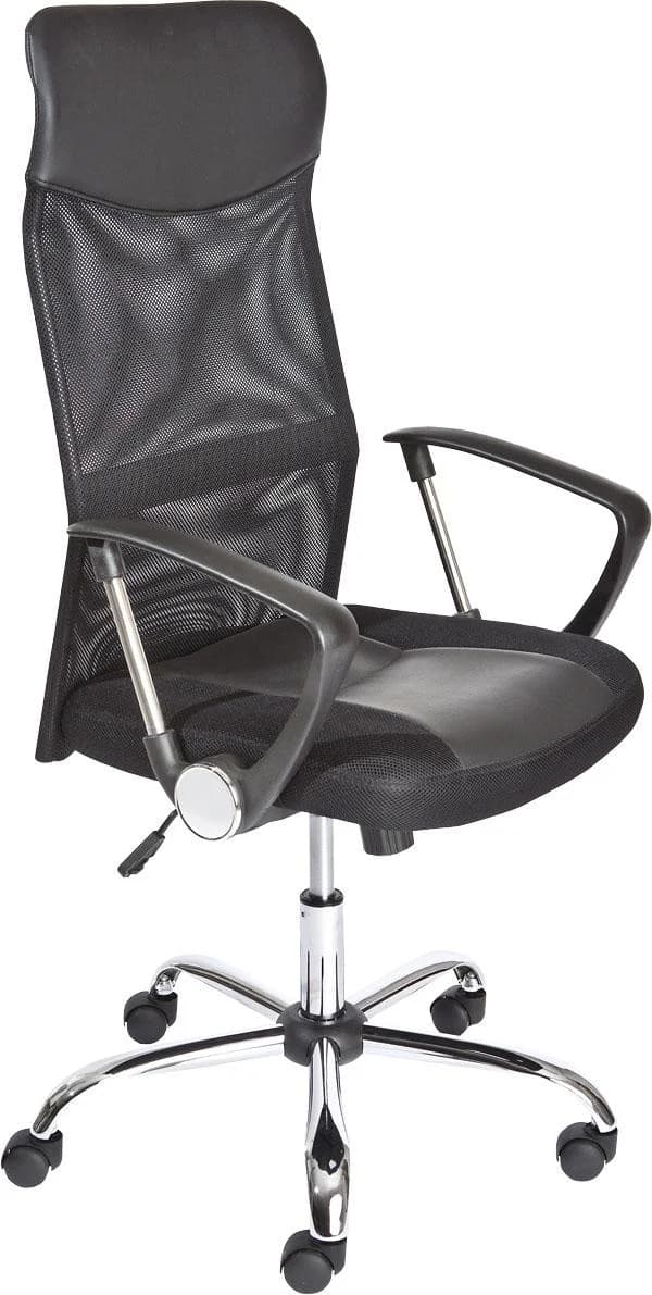 INTER LINK Drehstuhl Torino Schwarz mit ergonomischer Rückenlehne - Bild 3