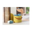 INTER LINK Hocker Dilia Blau Gepolstert Bild 1