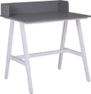 Schreibtisch INTER LINK Grau/Weiß 80x60 cm Höhenverstellbar Bild 2