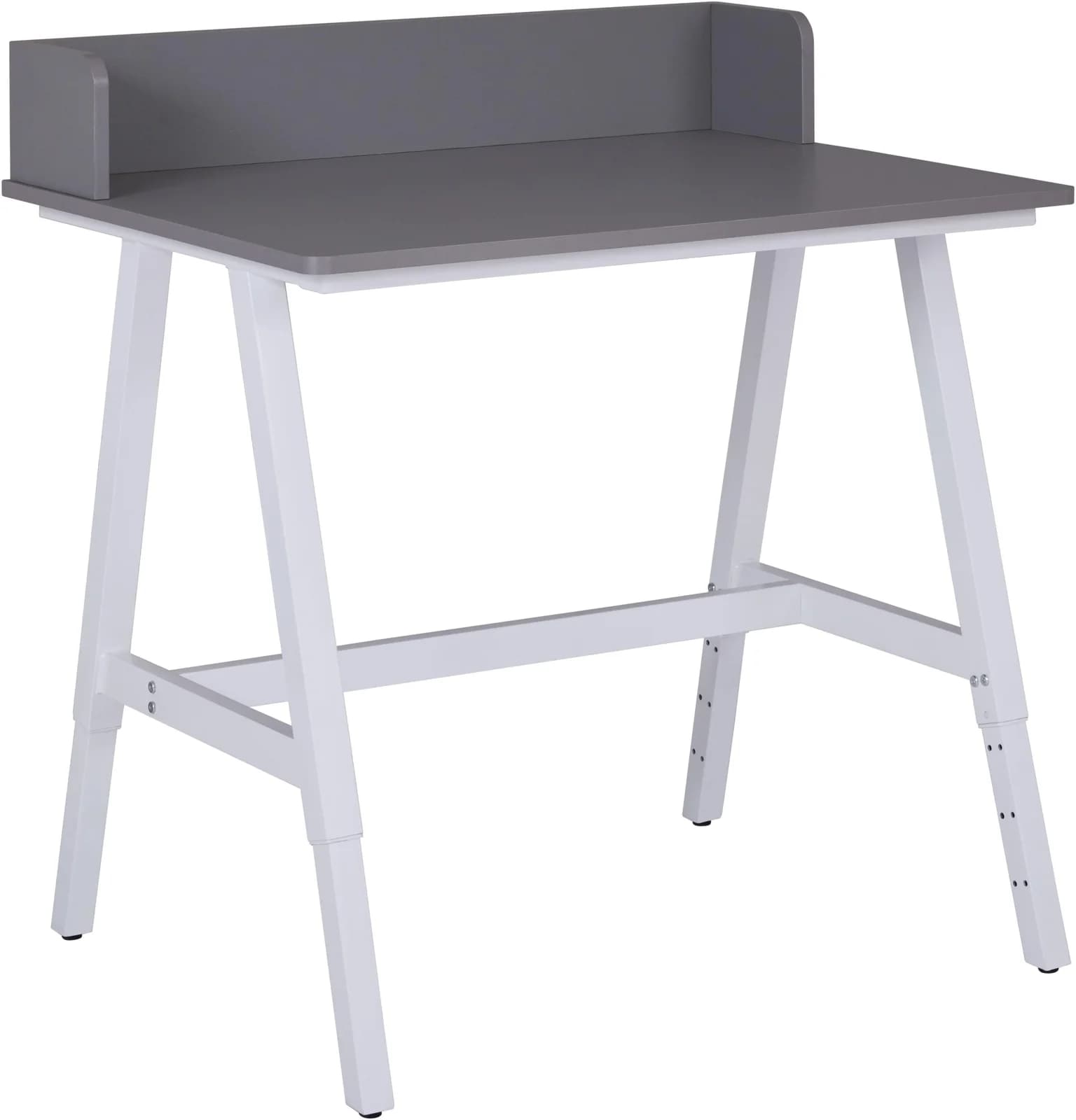 Schreibtisch INTER LINK Grau/Weiß 80x60 cm Höhenverstellbar - Bild 2