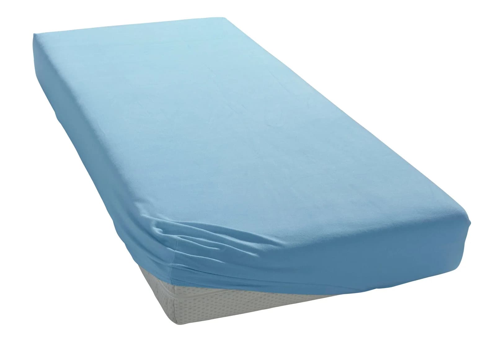 BELLANA Spannbettlaken Jersey-Lyocell Blau Faltenfrei