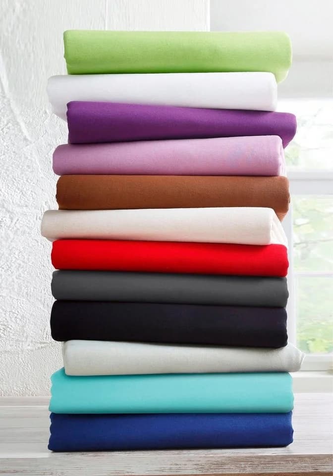 Spannbettlaken BELLANA Mako-Jersey 100% Baumwolle Türkis
