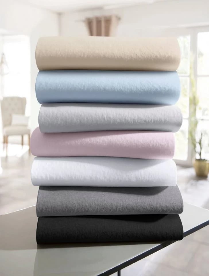 OTTO HOME Spannbettlaken Greta Jersey Grau 100% Baumwolle - Bild 2