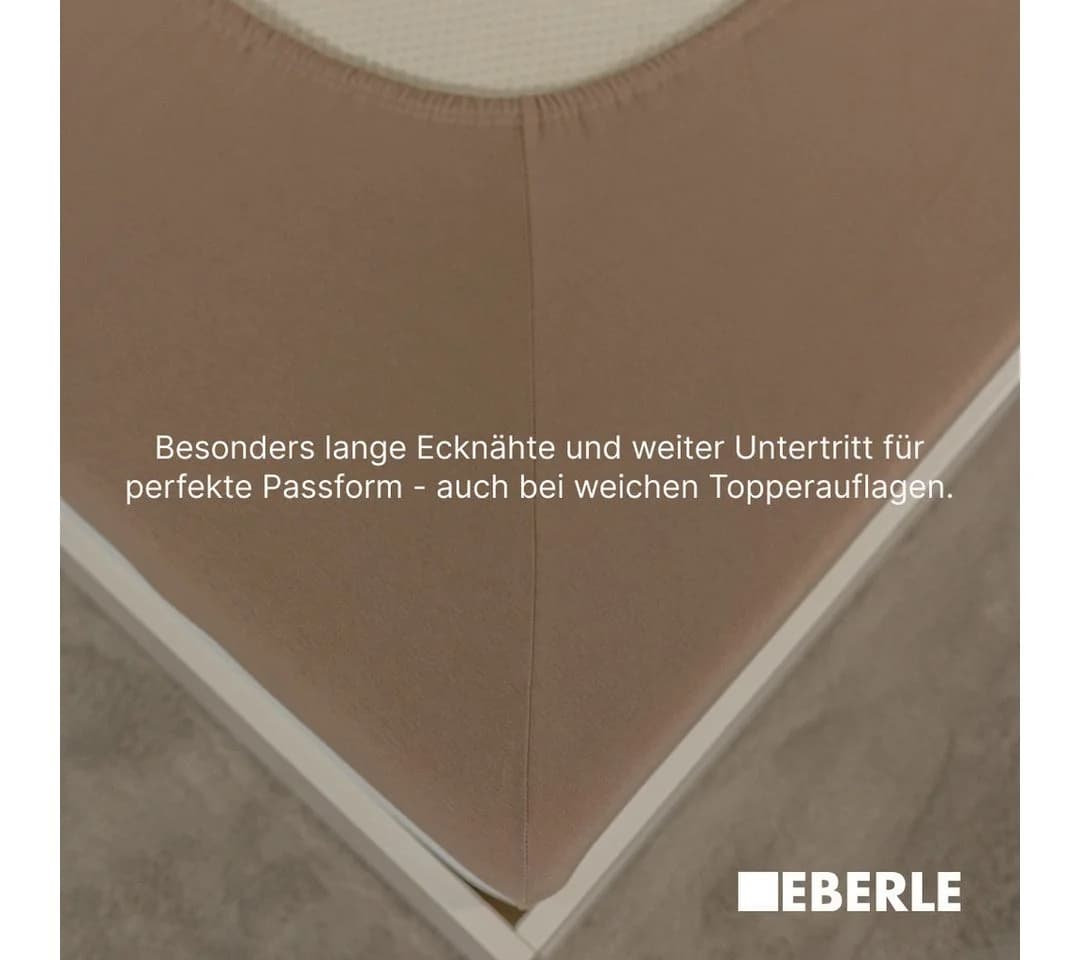 bellana Spannbettlaken Exclusiv Topper 100% Mako-Baumwolle Weiß - Bild 3