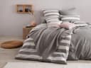 OTTO home Spannbettlaken Big Stripe Jersey Weiß Bild 3