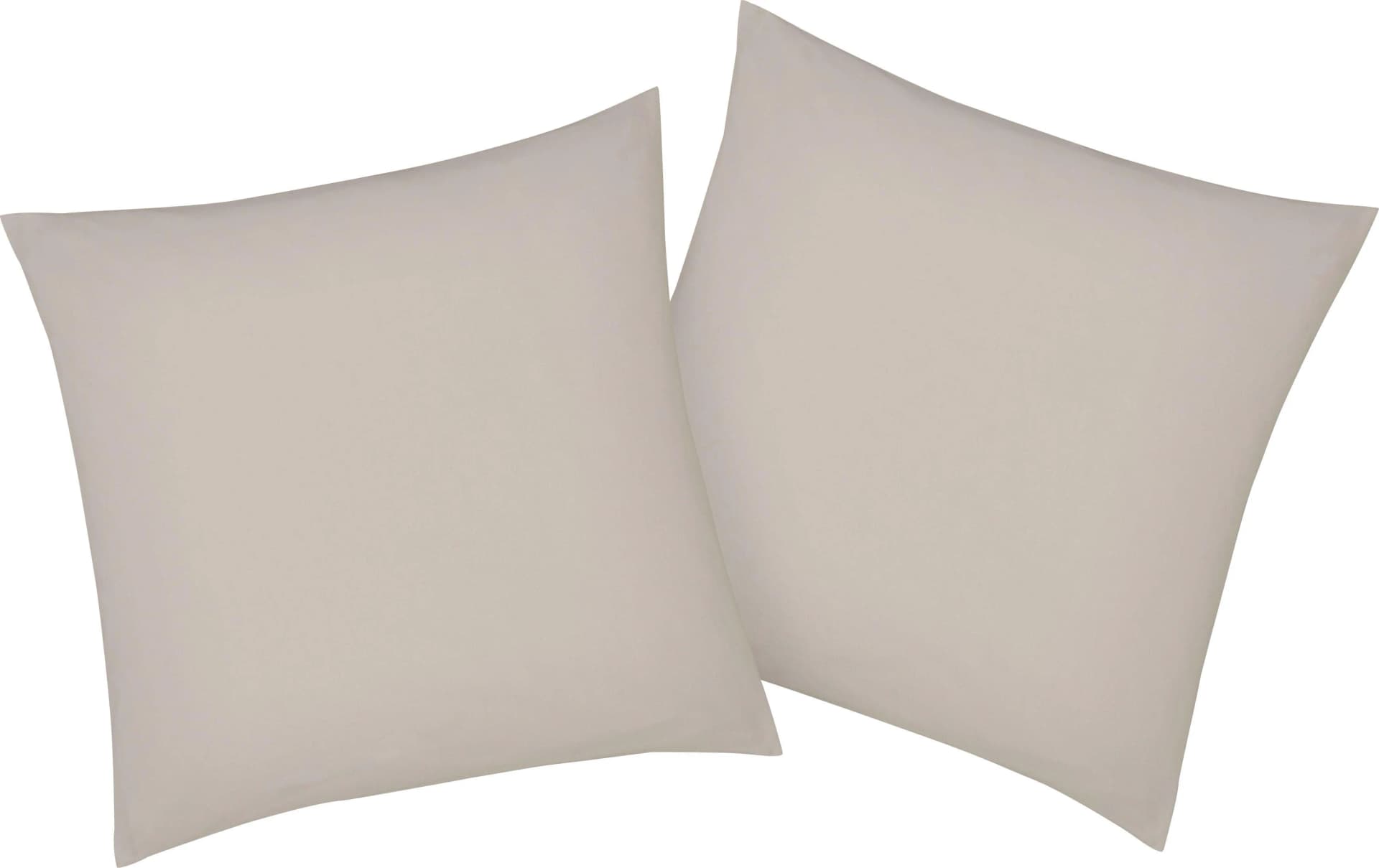 Kissenbezug BELLANA Mako-Jersey-Exclusiv Weiß 40x40cm Baumwolle