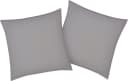 BELLANA Kissenbezug Mako-Jersey Exclusiv Silber 40x40 cm Baumwolle Bild 2