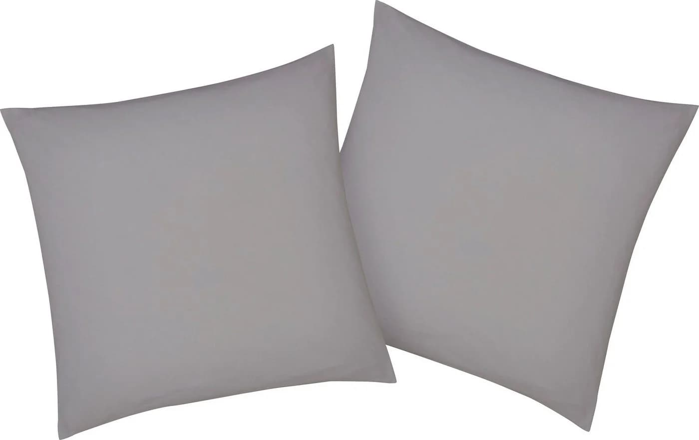 BELLANA Kissenbezug Mako-Jersey Exclusiv Silber 40x40 cm Baumwolle - Bild 2
