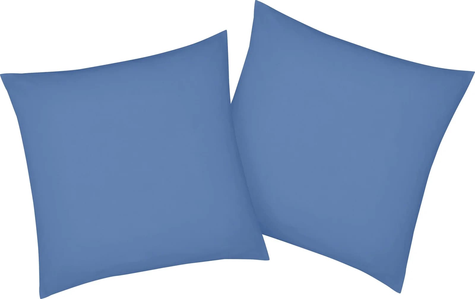 BELLANA Kissenbezug Mako-Jersey Exklusiv Blau 40x40 cm Baumwolle
