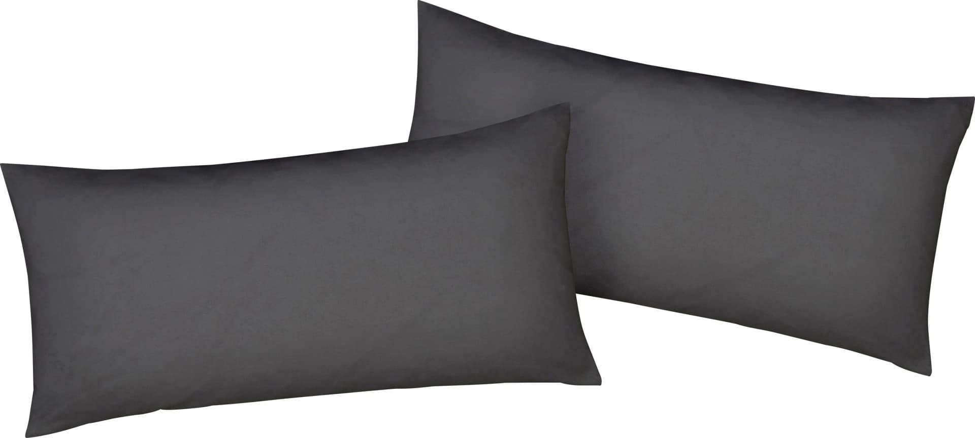 BELLANA Kissenbezug Mako-Jersey Anthrazit 100% Baumwolle