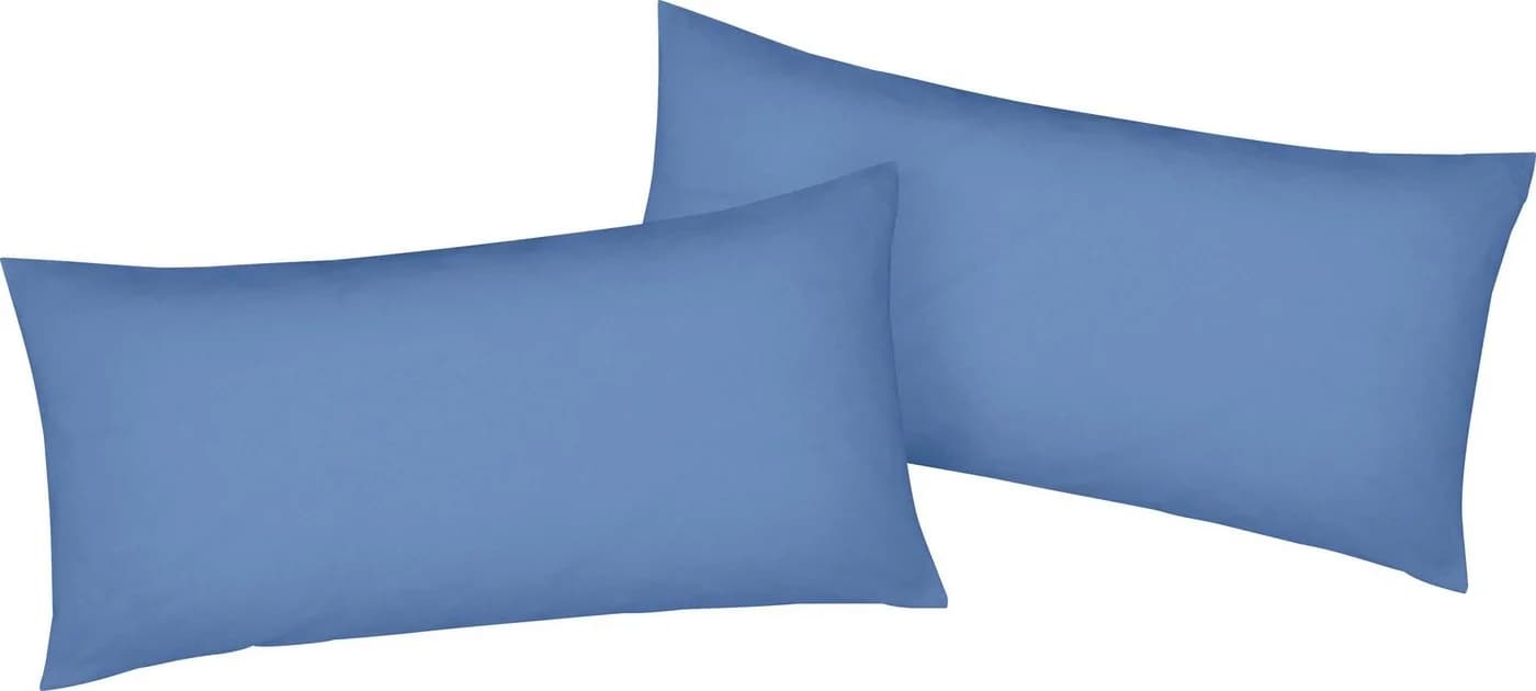 Kissenbezug BELLANA Mako-Jersey-Exclusiv Blau 100% Baumwolle - Bild 2