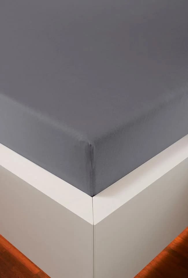 bellana Spannbettlaken Melone TOPPER Grau 100% Baumwolle Mako-Jersey - Bild 2