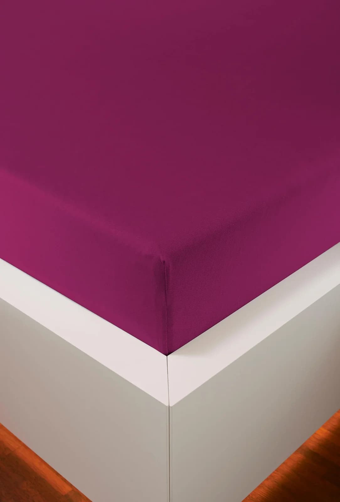 Spannbettlaken BELLANA Melone Topper Lila Mako-Jersey 100% Baumwolle