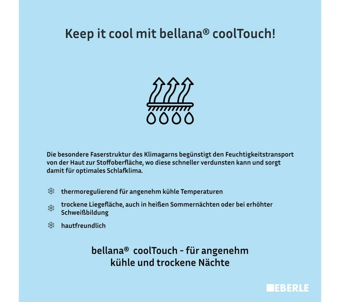 BELLANA Spannbettlaken coolTouch Beige Creme Jersey-Elasthan